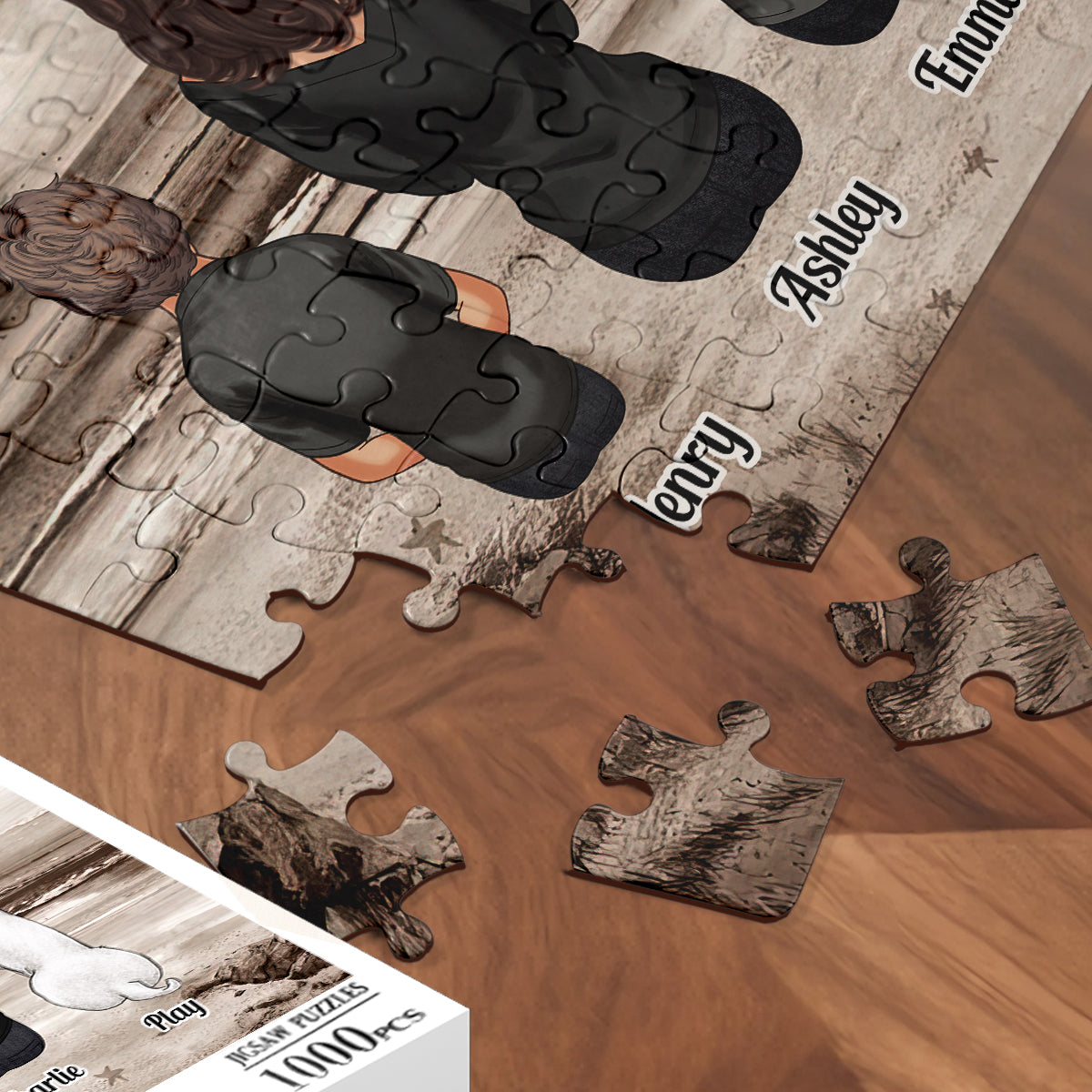 Familie für immer – Personalisiertes Familienpuzzle