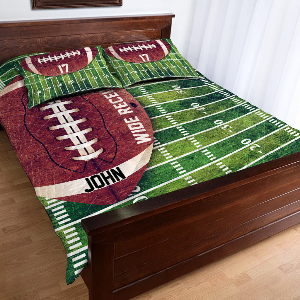 Touchdown - Personalized Football Quilt Set