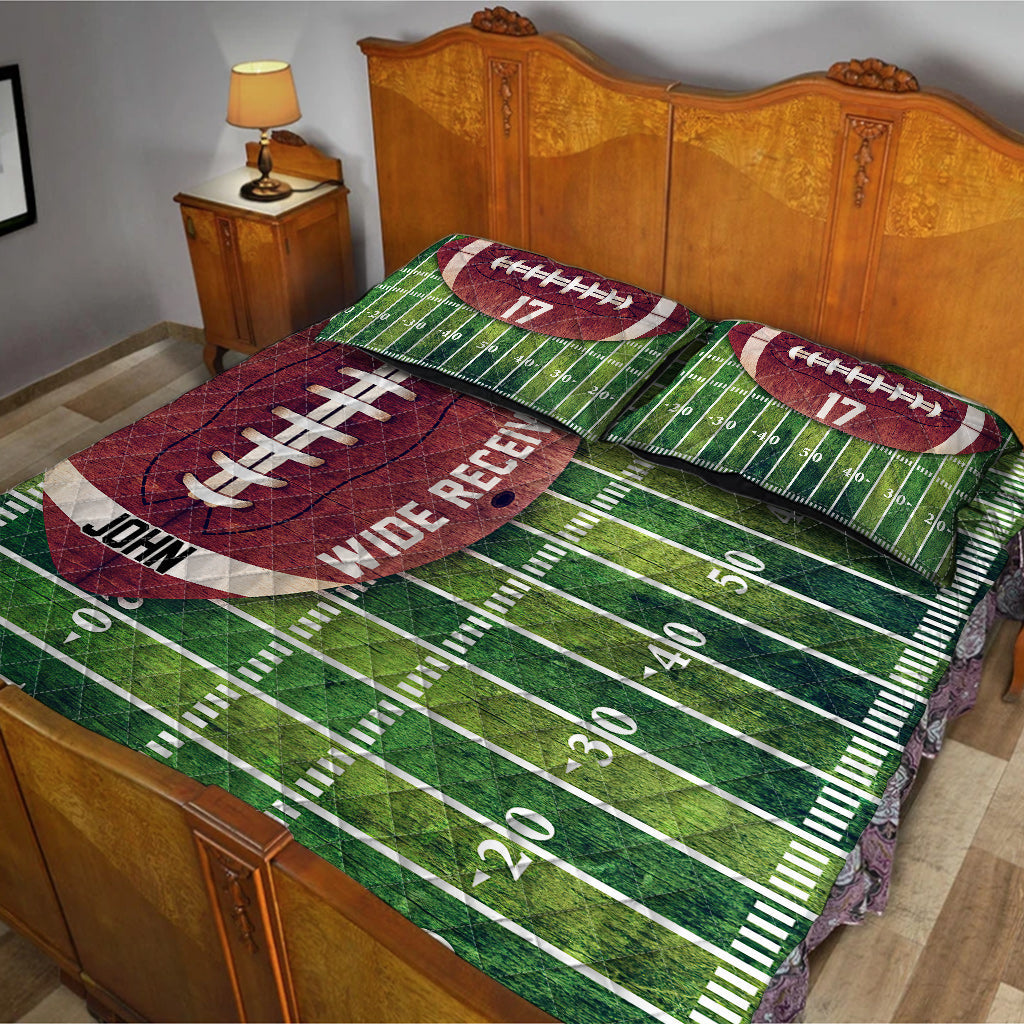 Touchdown - Personalized Football Quilt Set