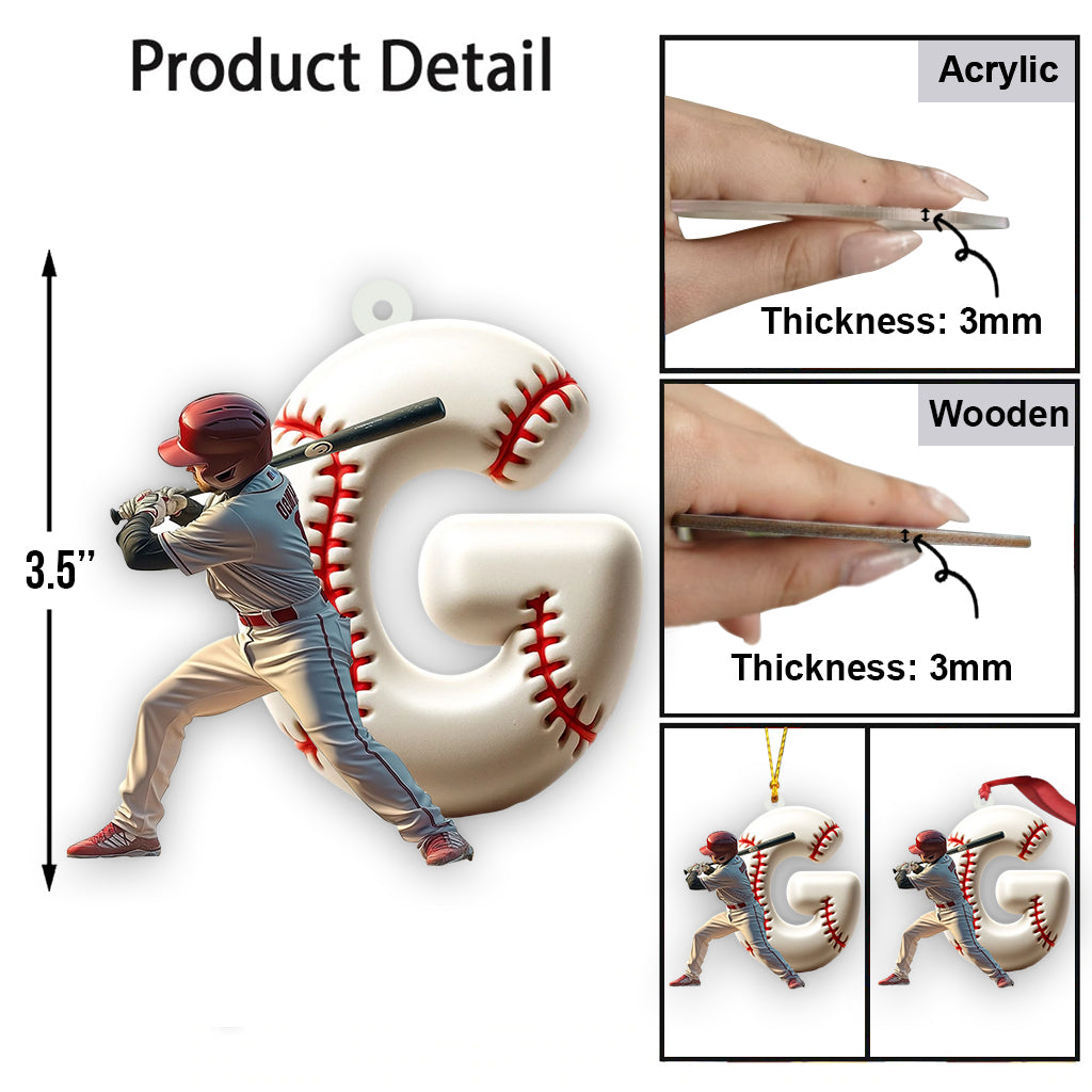 Best Player Ever - Personalized Baseball Ornament