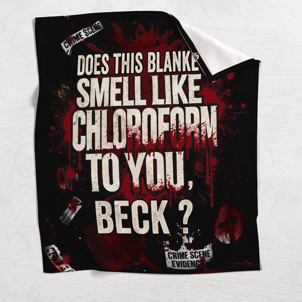 Does this towel smell like chloroform to you - Personalized Blanket