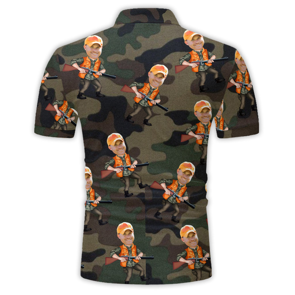 Lustiges Geschenk für jagende Väter, Ehemänner... - Personalisiertes Jagd-Poloshirt