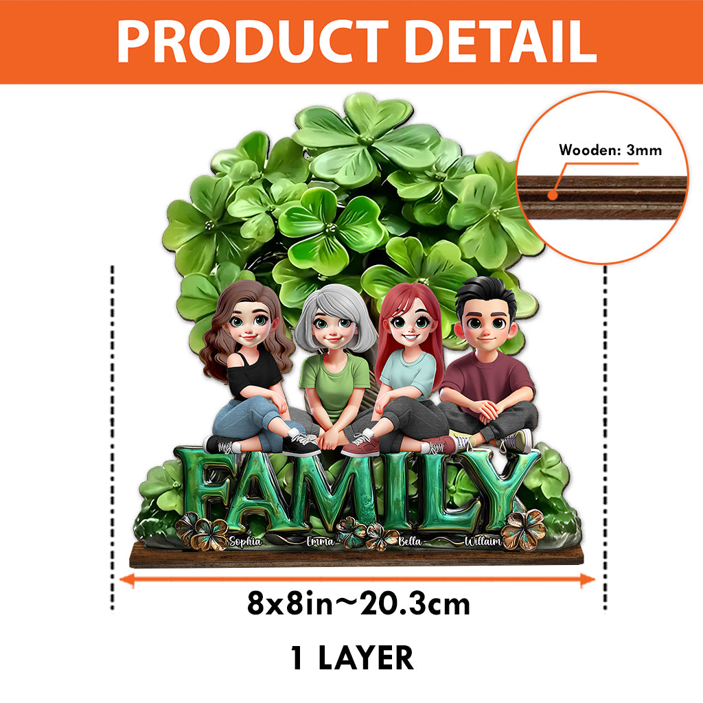Happy St. Patrick's Day - Personalized Saint Patrick's Day 1 Layered Big Freestanding