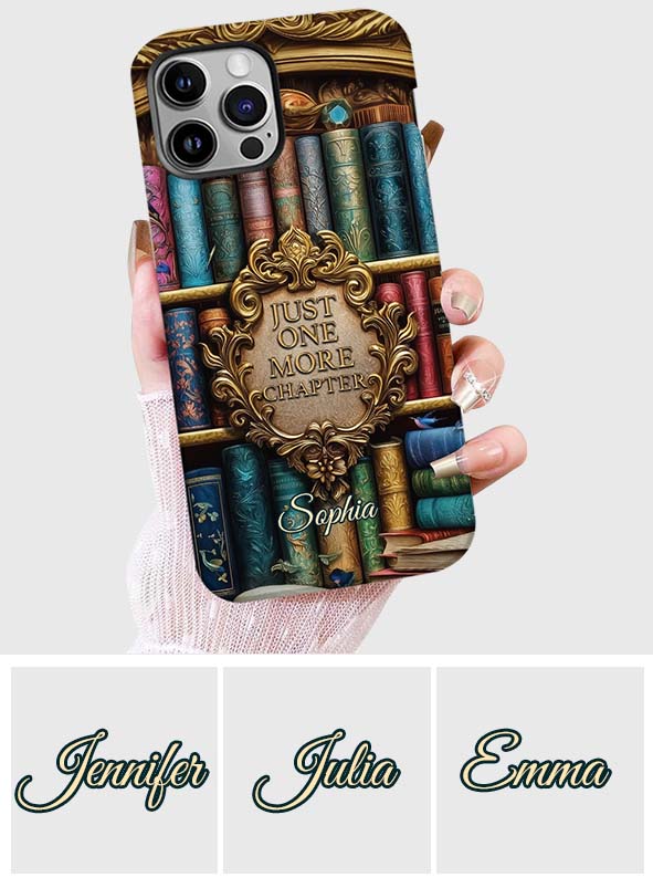 Just One More Chapter - Personalized Book Full Print Phone Case