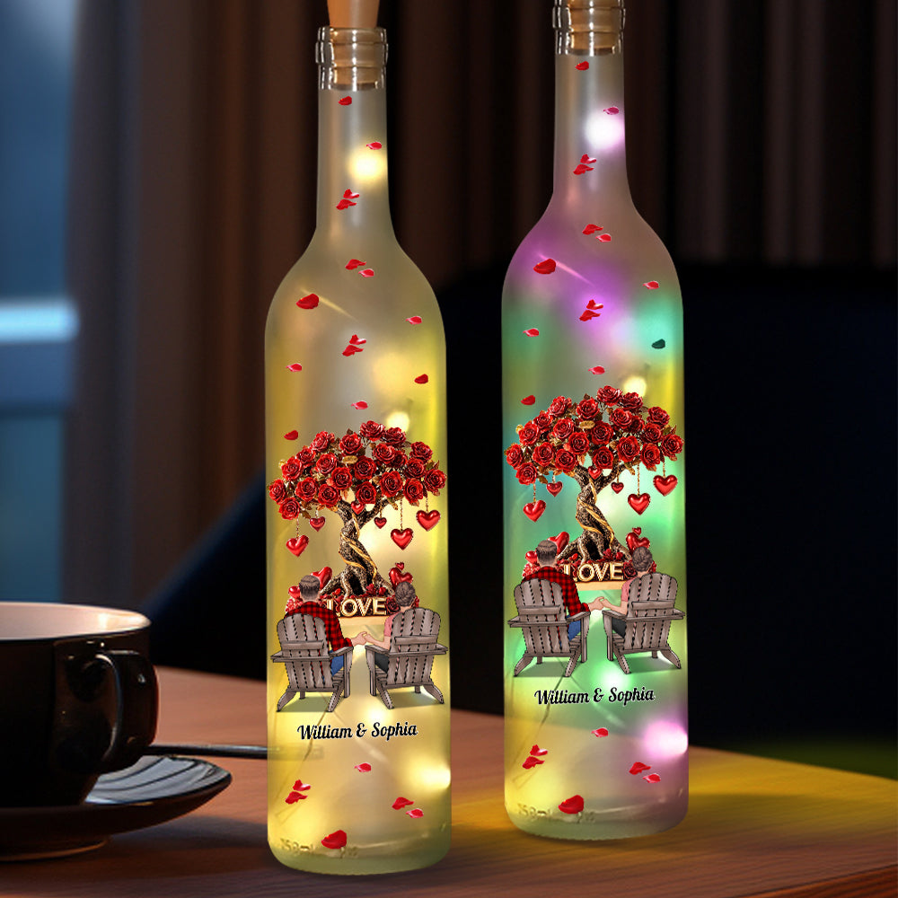 Tree of Love - Personalized Couple Wine Bottle Lamp