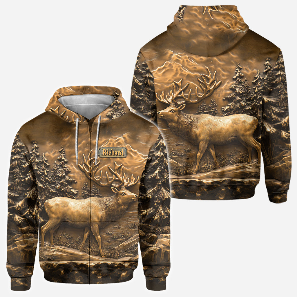 Hirschjagd - Personalisiertes Jagd-T-Shirt