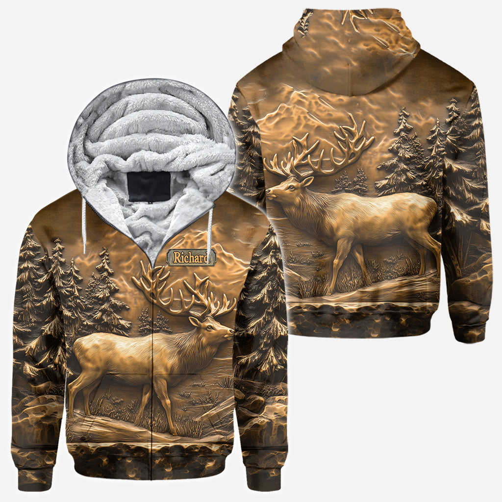 Hirschjagd - Personalisiertes Jagd-T-Shirt