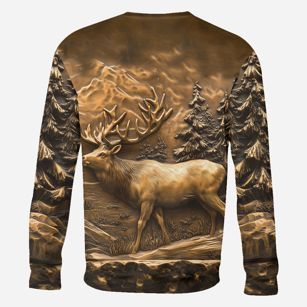 Hirschjagd - Personalisiertes Jagd-T-Shirt