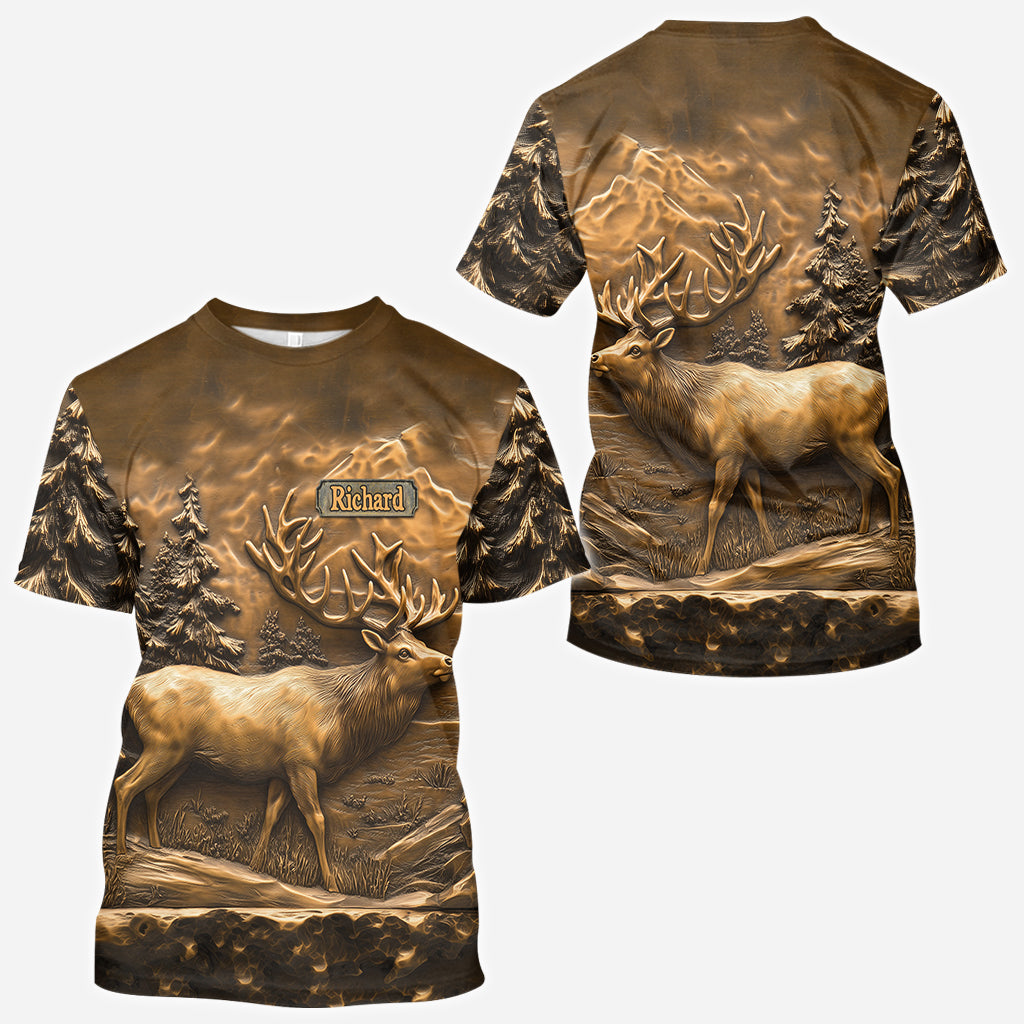 Hirschjagd - Personalisiertes Jagd-T-Shirt