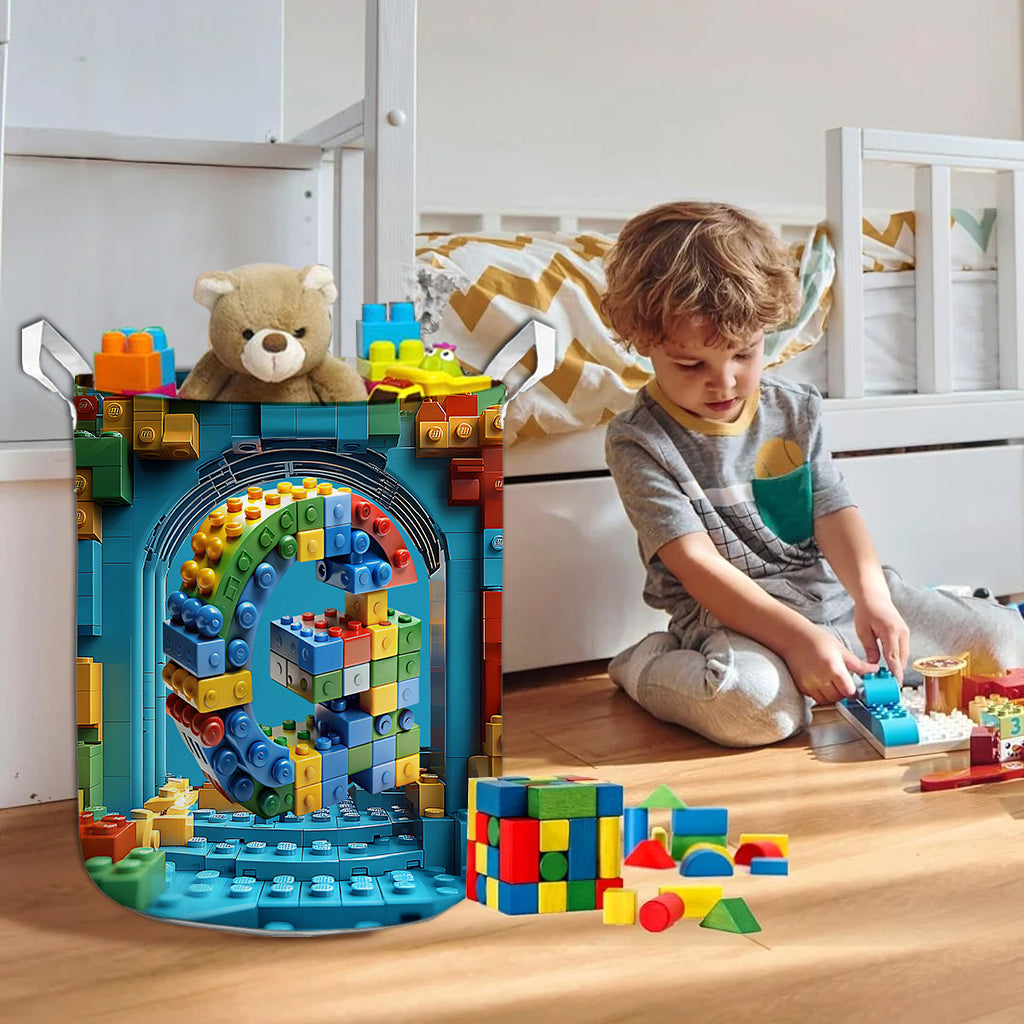 Building Alphabet Letter - Personalized Kid Storage Basket