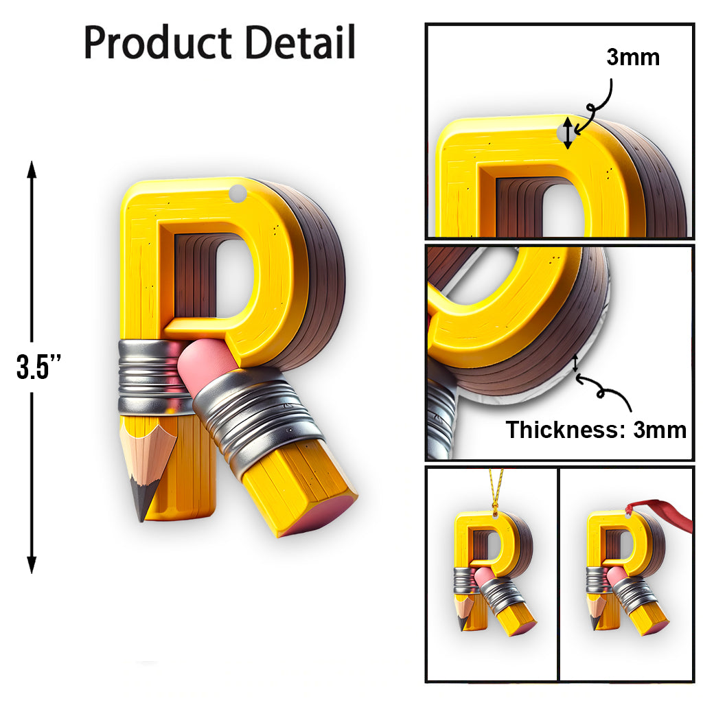 Merry Christmas - Personalized Teacher Ornament