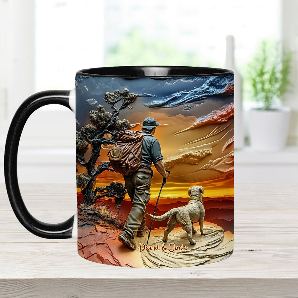 Not All Those Who Wander Are Lost - Personalized Hiking Accent Mug