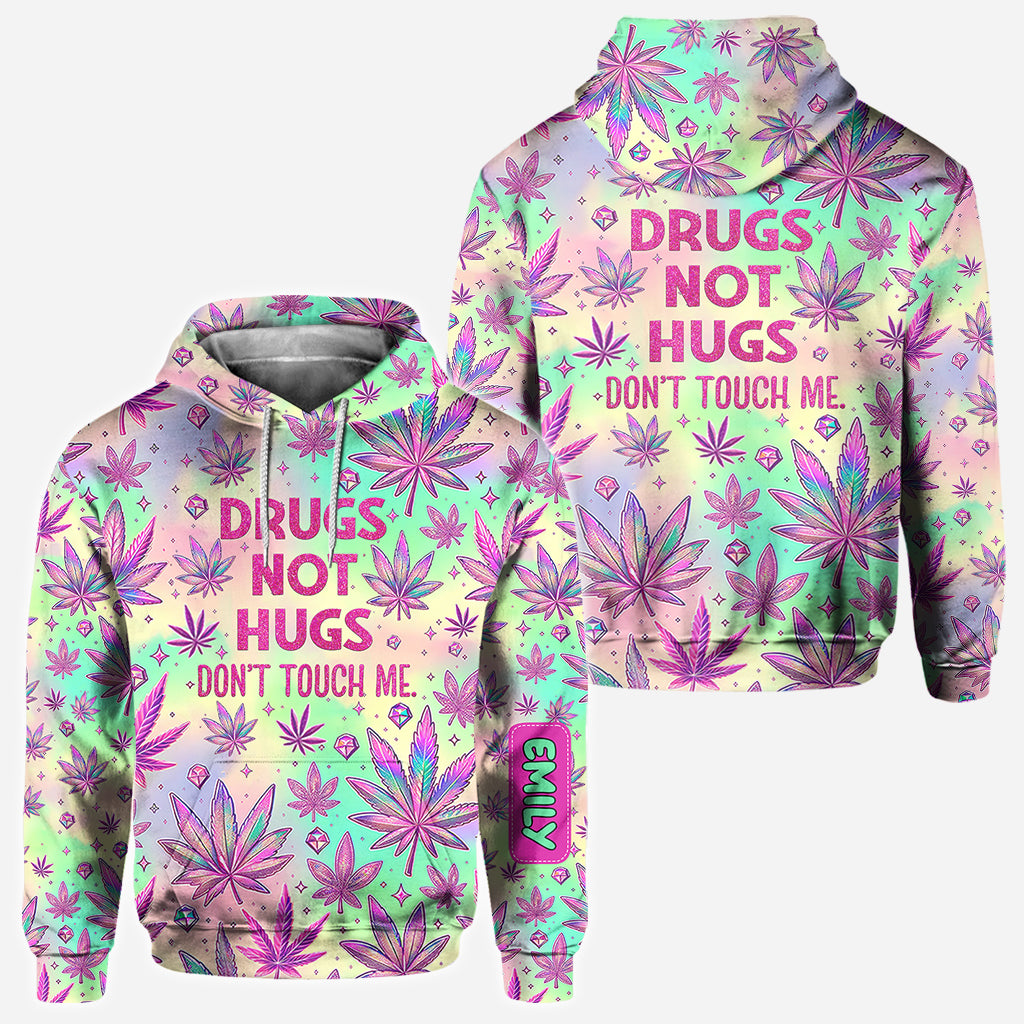 Drugs Not Hugs - Personalized Weed All Over Shirt