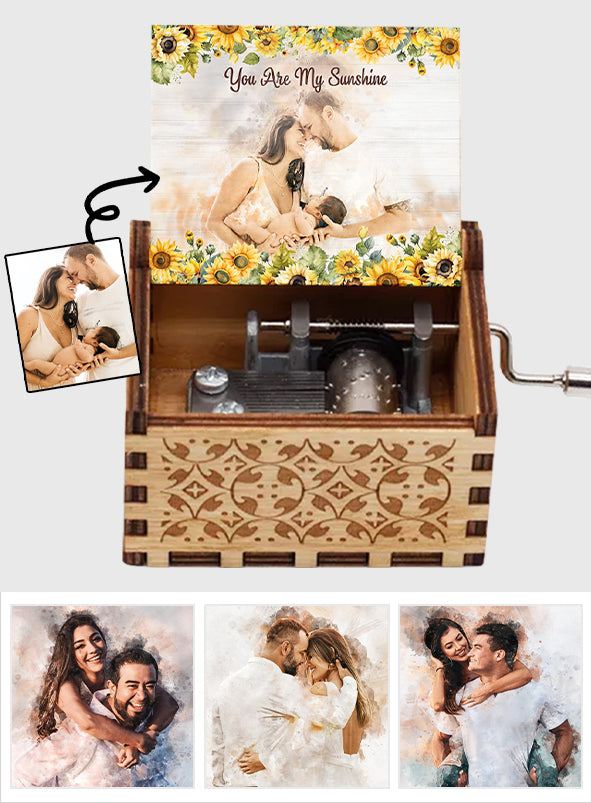 Our Family - Personalized Family Hand Crank Music Box