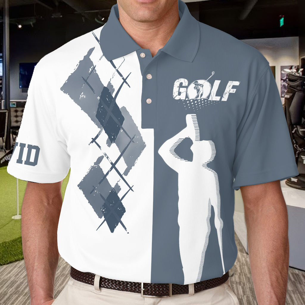 Swing Swear Drink - Personalized Golf Polo Shirt