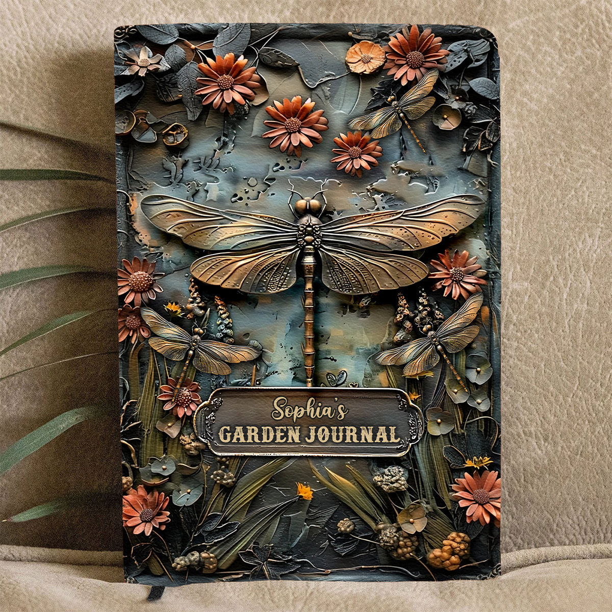 Carnet de jardinage - Carnet de jardinage personnalisé en cuir