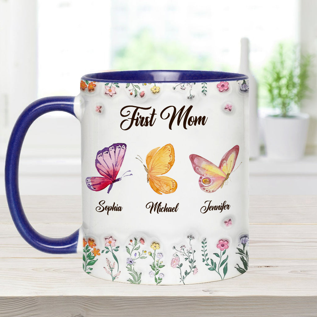 Erst Mama, jetzt Oma – personalisierte Tasse mit Oma-Akzent