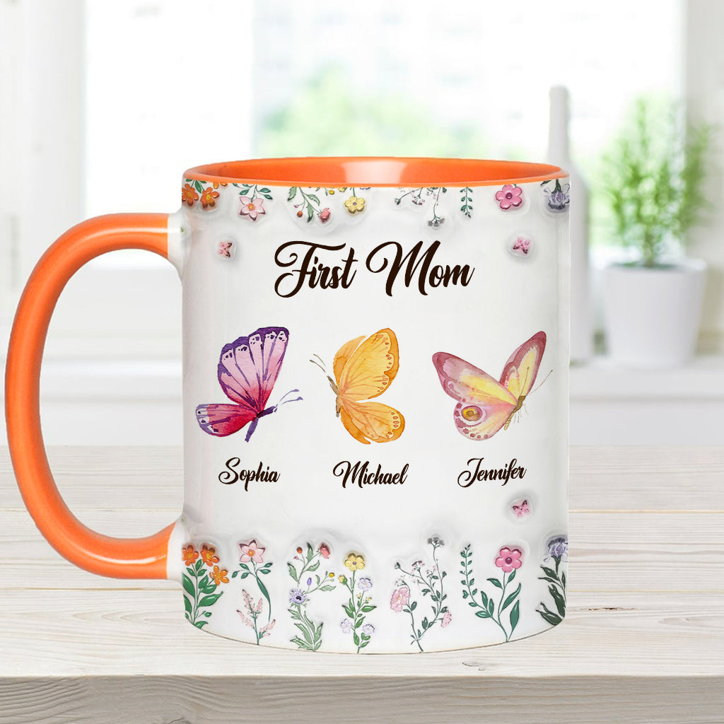 Erst Mama, jetzt Oma – personalisierte Tasse mit Oma-Akzent