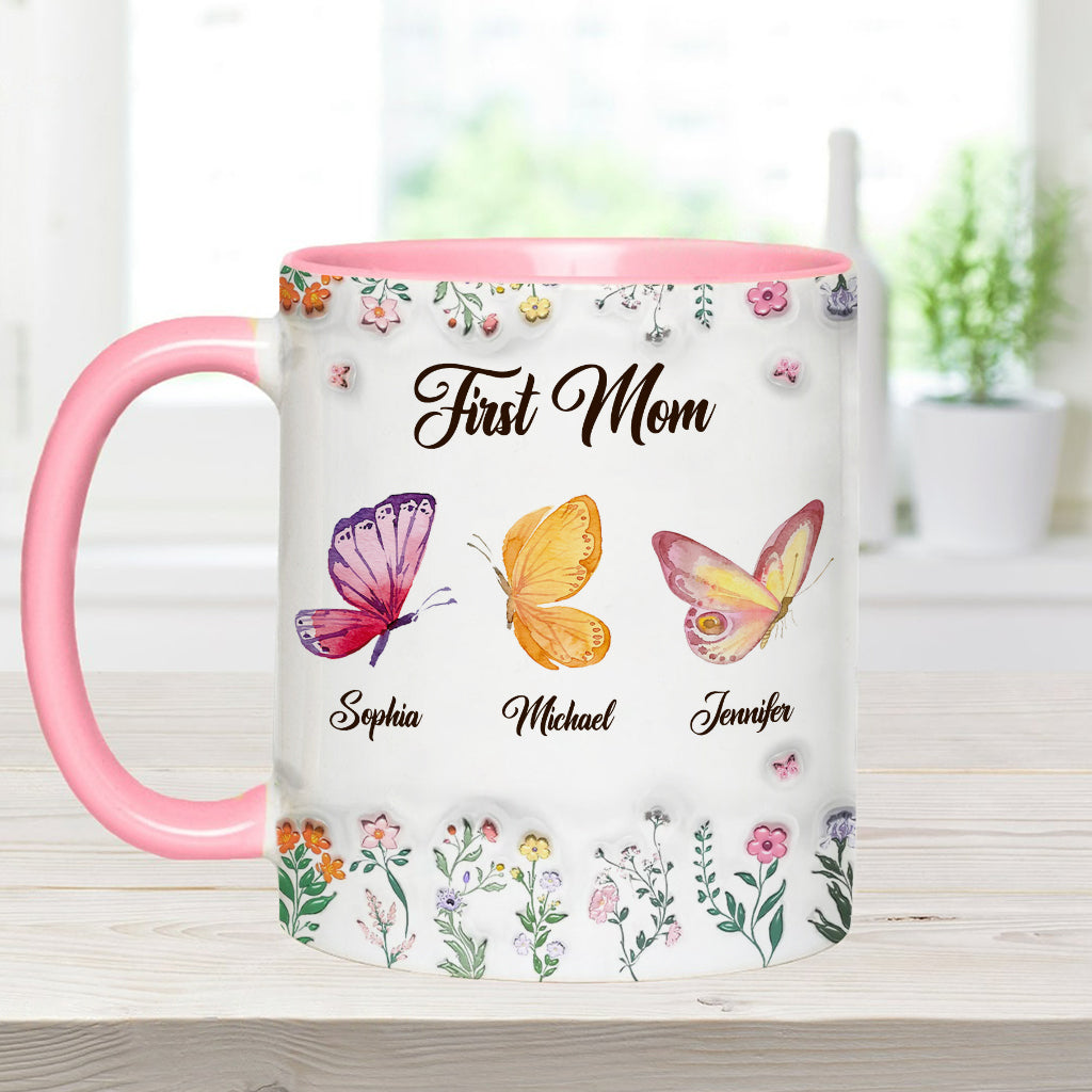 Erst Mama, jetzt Oma – personalisierte Tasse mit Oma-Akzent