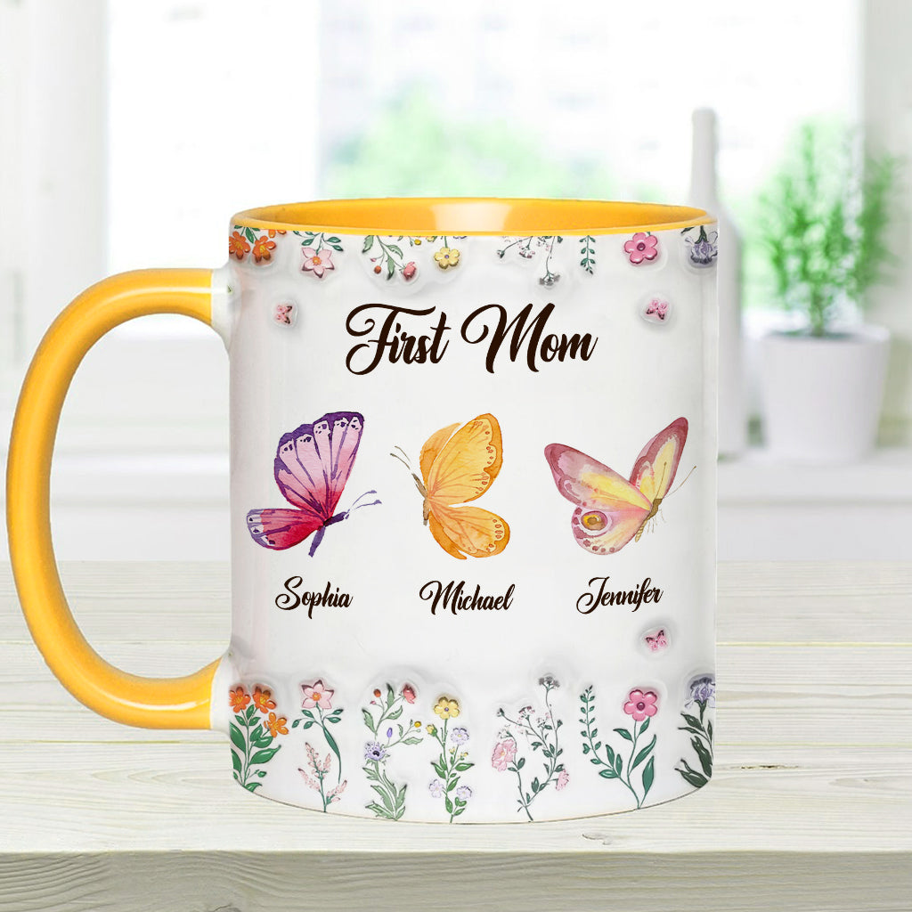 Erst Mama, jetzt Oma – personalisierte Tasse mit Oma-Akzent