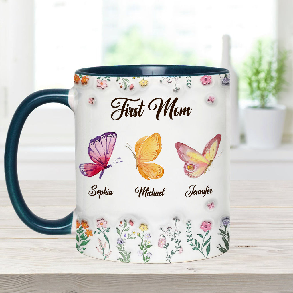 Erst Mama, jetzt Oma – personalisierte Tasse mit Oma-Akzent