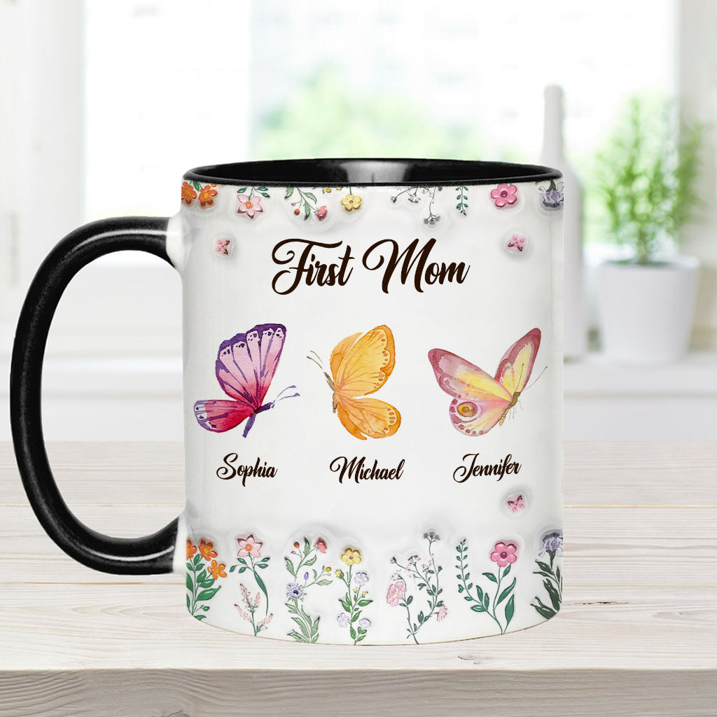 Erst Mama, jetzt Oma – personalisierte Tasse mit Oma-Akzent