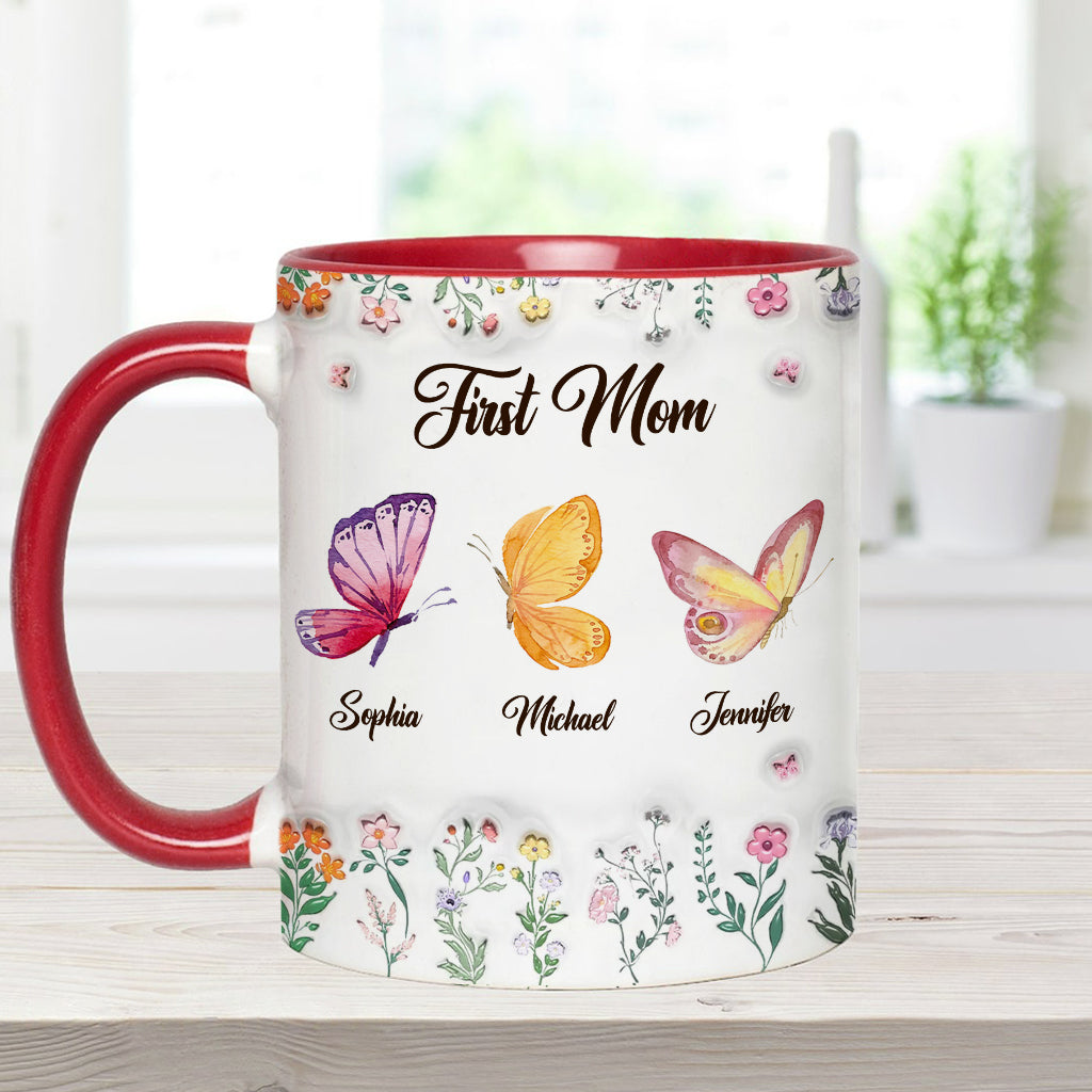 Erst Mama, jetzt Oma – personalisierte Tasse mit Oma-Akzent