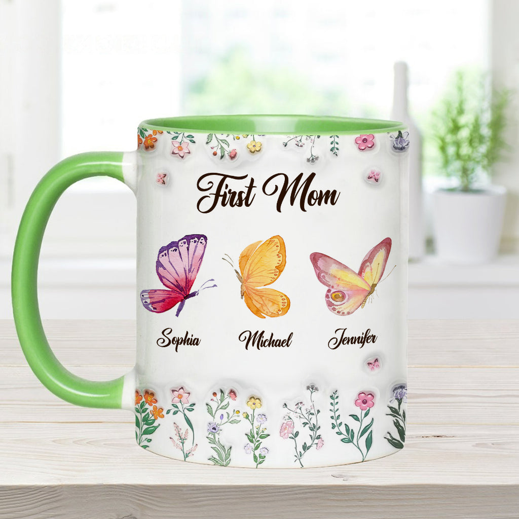 Erst Mama, jetzt Oma – personalisierte Tasse mit Oma-Akzent