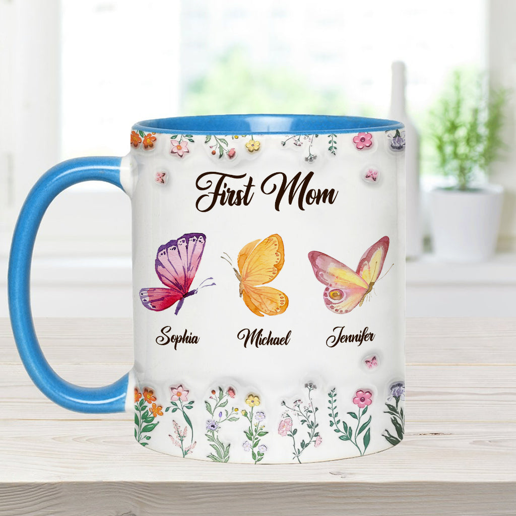 Erst Mama, jetzt Oma – personalisierte Tasse mit Oma-Akzent