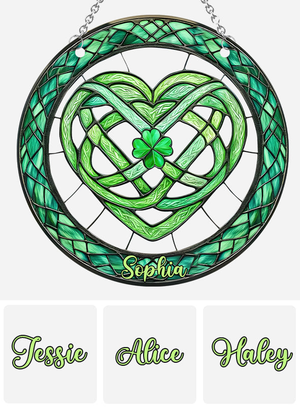 Glückssymbol – Personalisierter Fensterhänger zum St. Patrick's Day 