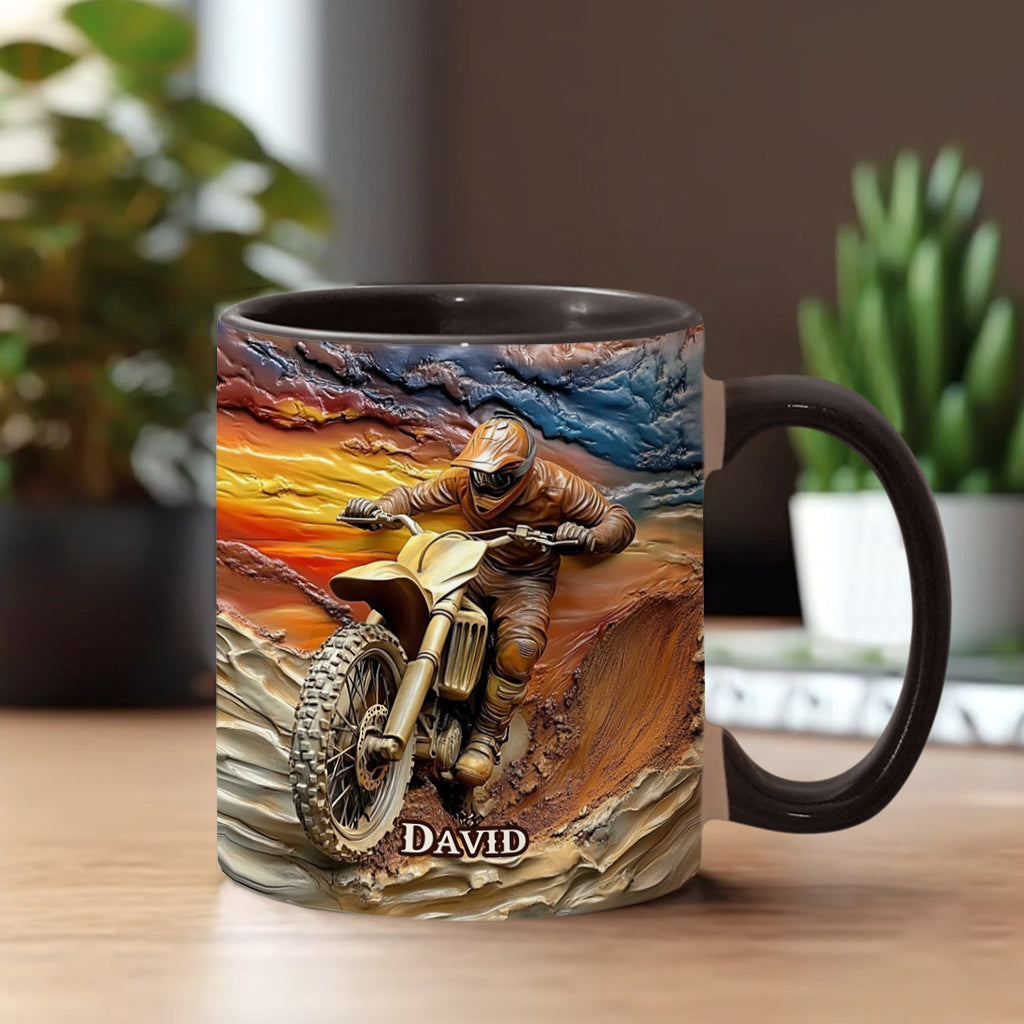 Born To Ride - Personalized Dirt Bike Accent Mug