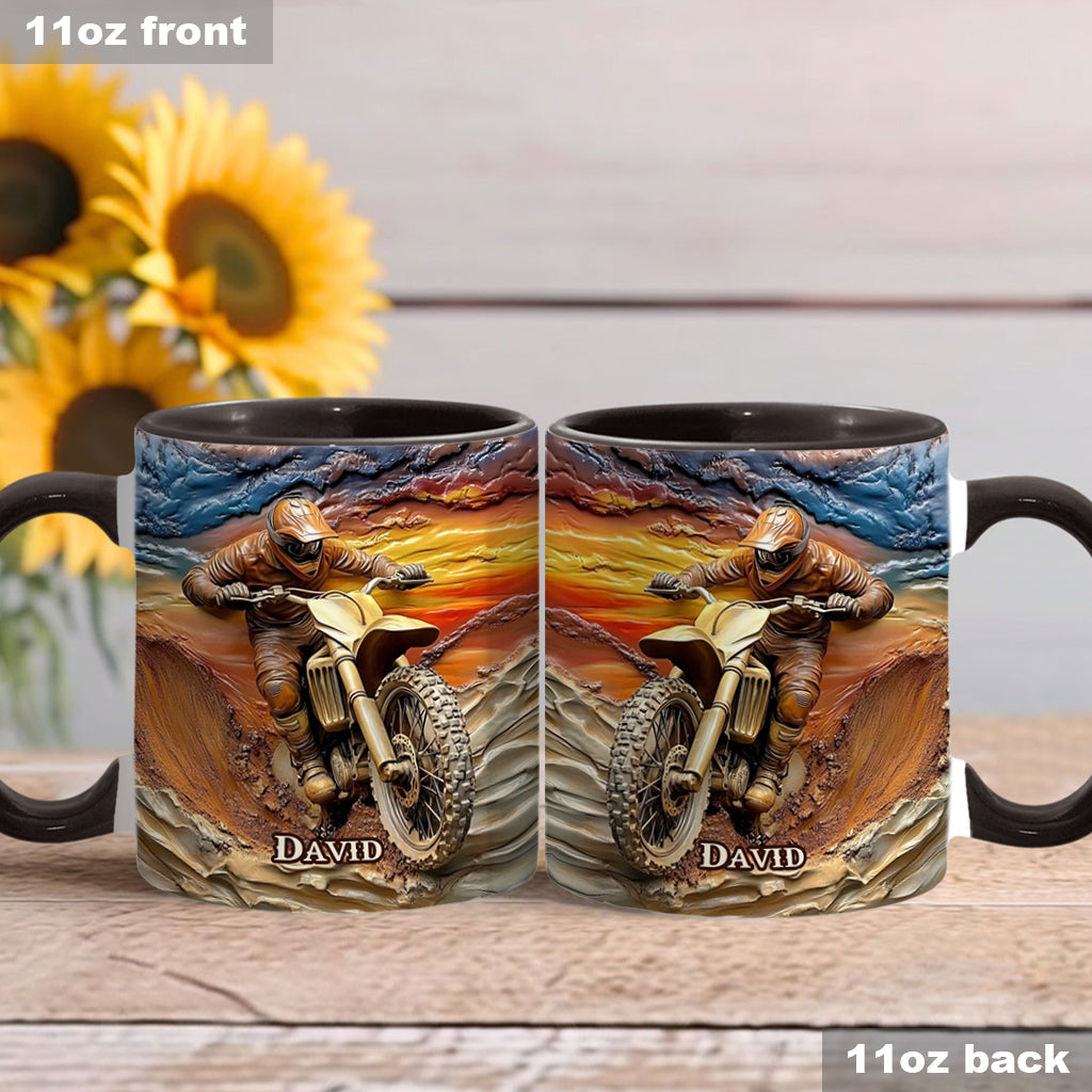 Born To Ride - Personalized Dirt Bike Accent Mug