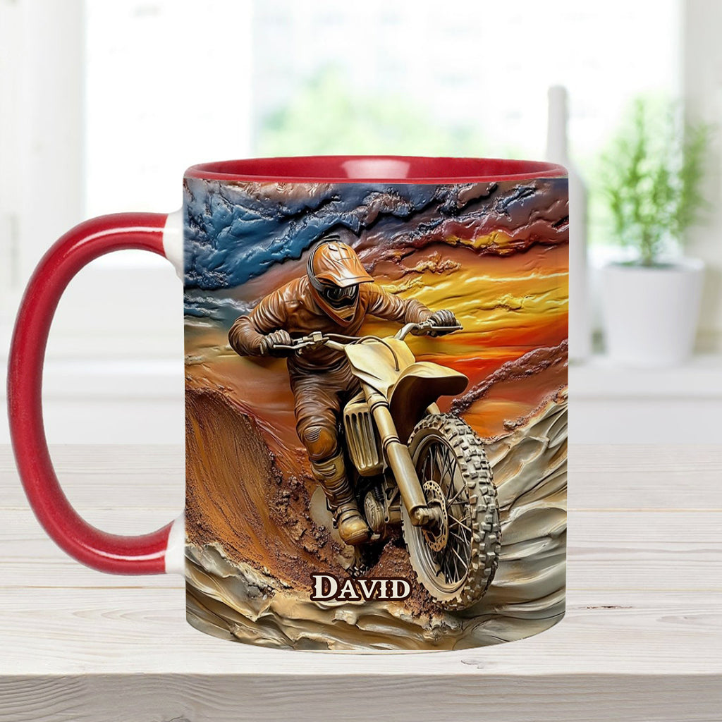 Born To Ride - Personalized Dirt Bike Accent Mug