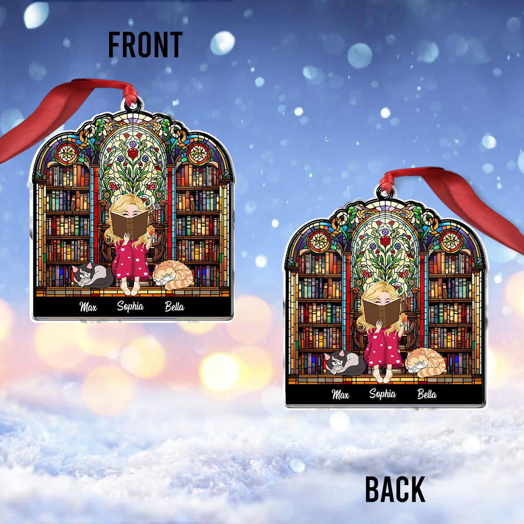 Just A Girl Who Loves Books - Personalized Book Custom Shaped Ornament