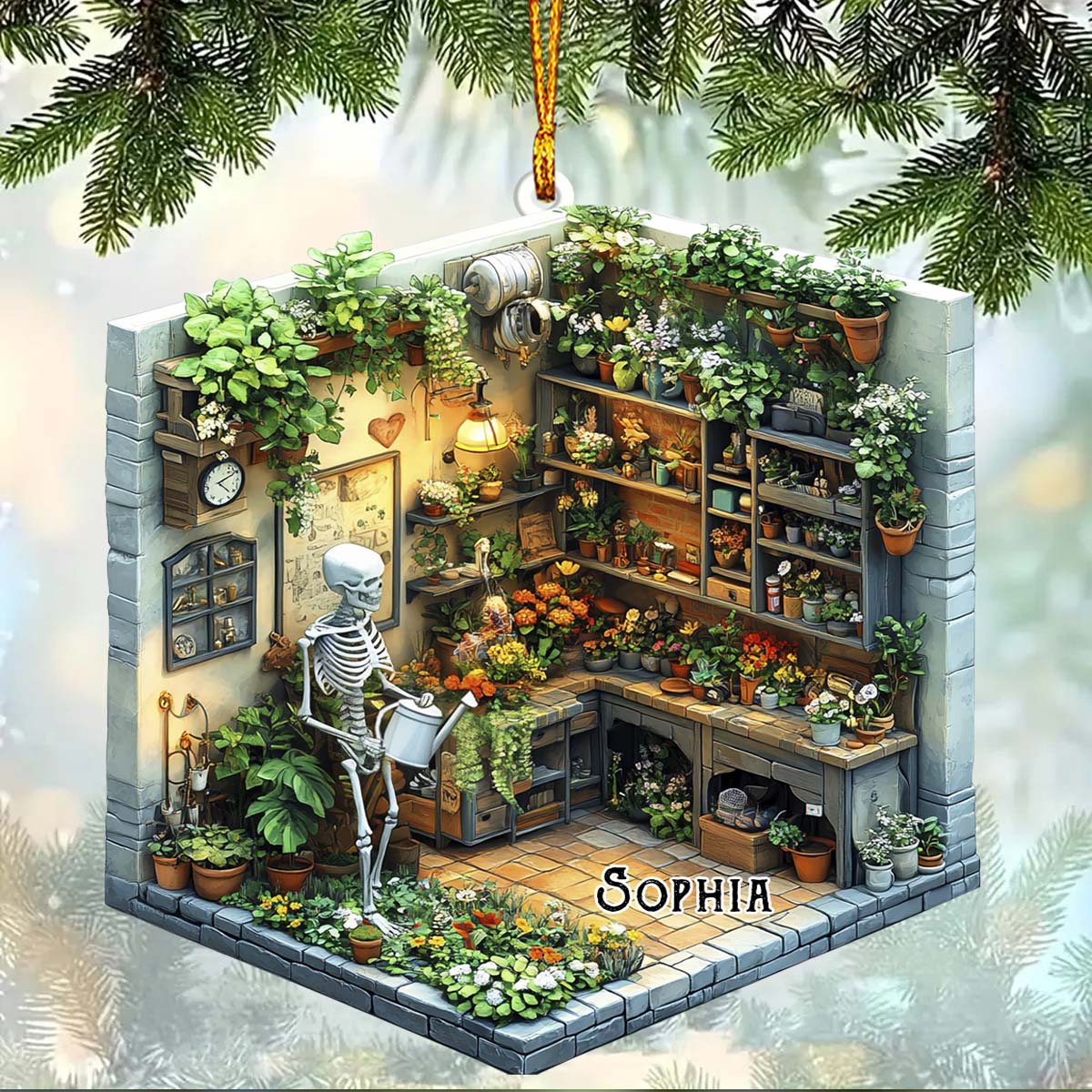 Love Gardening - Personalized Gardening Ornament