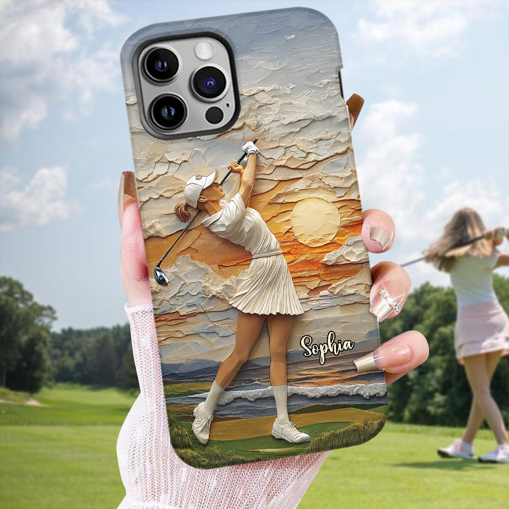 Le golf, c'est ma vie - Coque de téléphone personnalisée avec impression intégrale sur le thème du golf