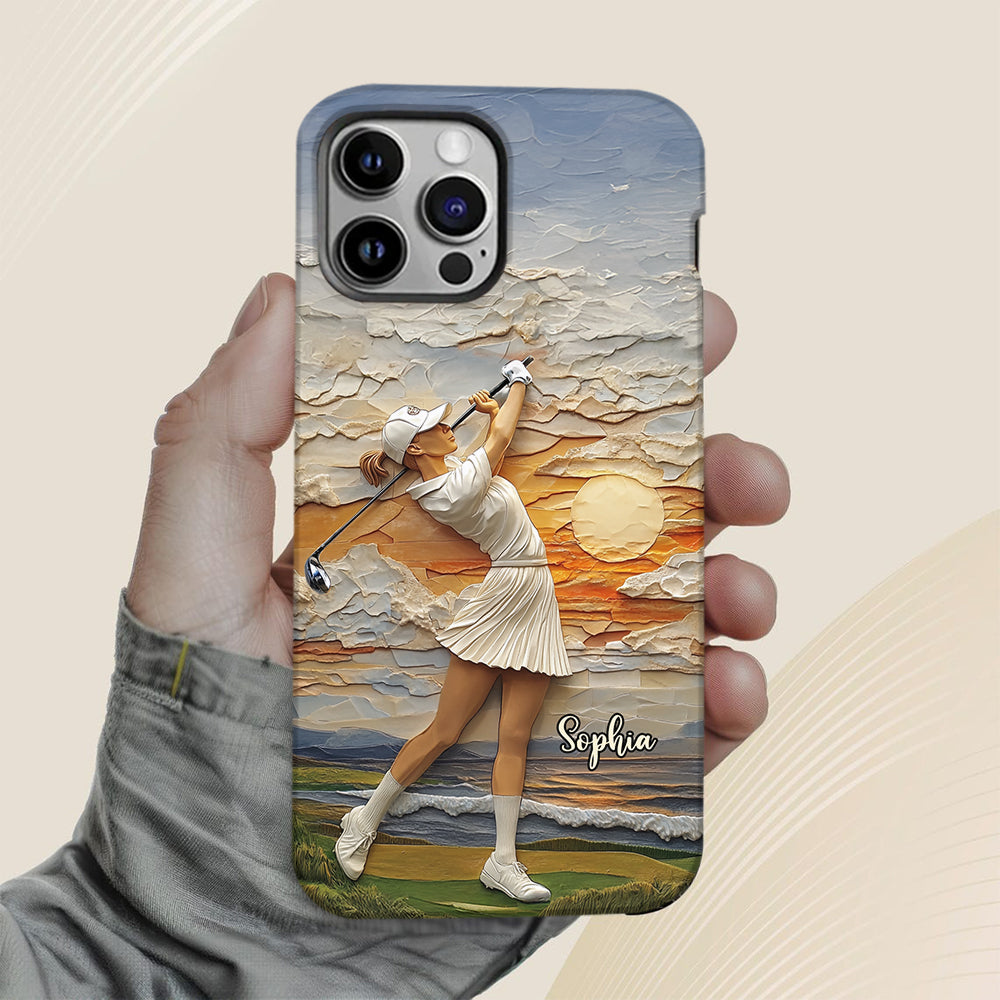 Le golf, c'est ma vie - Coque de téléphone personnalisée avec impression intégrale sur le thème du golf