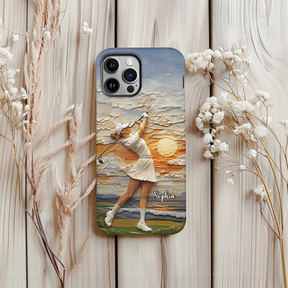 Le golf, c'est ma vie - Coque de téléphone personnalisée avec impression intégrale sur le thème du golf