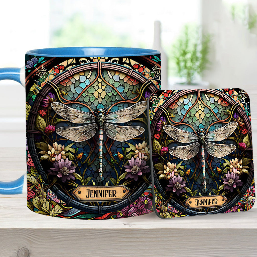Beautiful Dragonfly - Personalized Gardening Accent Mug
