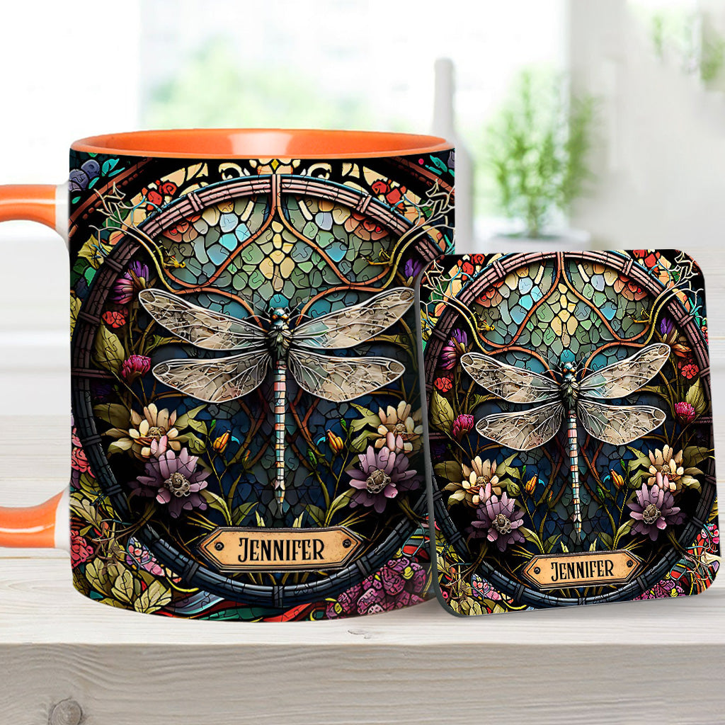 Beautiful Dragonfly - Personalized Gardening Accent Mug