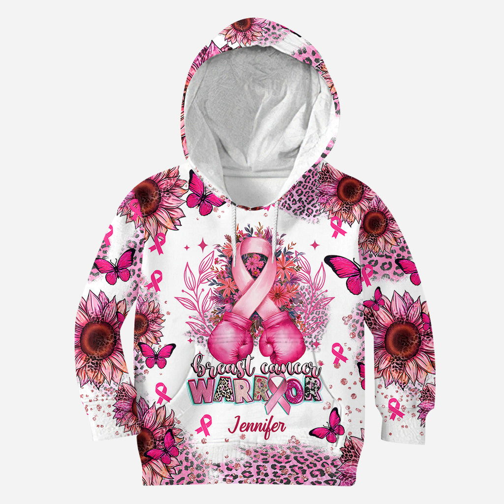 Breast Cancer Warrior - Personalized Breast Cancer Awareness All Over Shirt