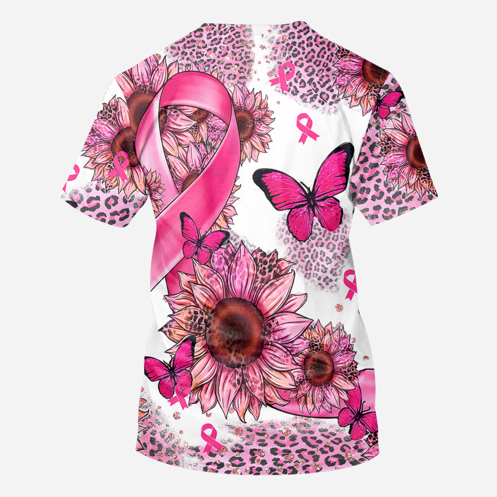 Breast Cancer Warrior - Personalized Breast Cancer Awareness All Over Shirt