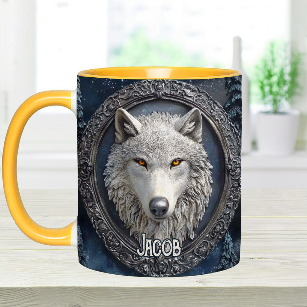 Mug personnalisé Loup Fort - Mug à motif loup