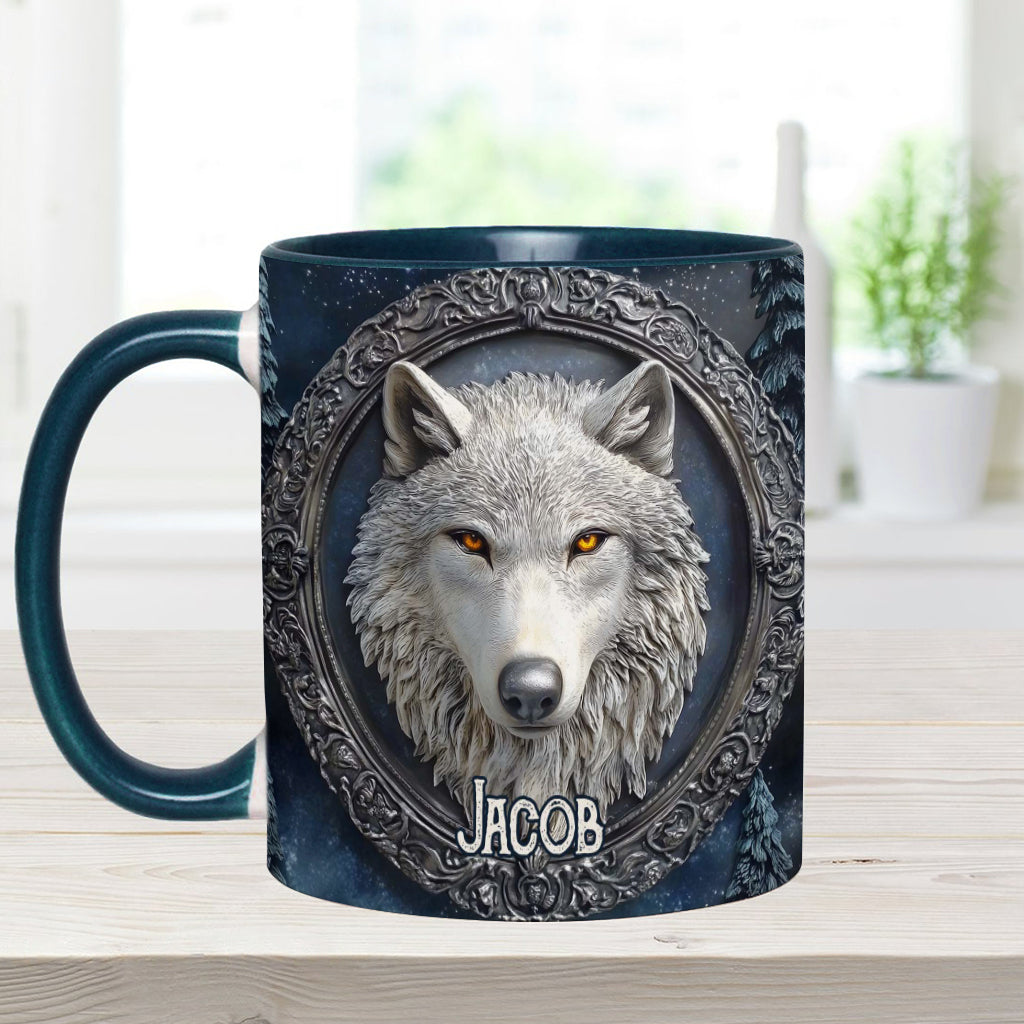 Mug personnalisé Loup Fort - Mug à motif loup