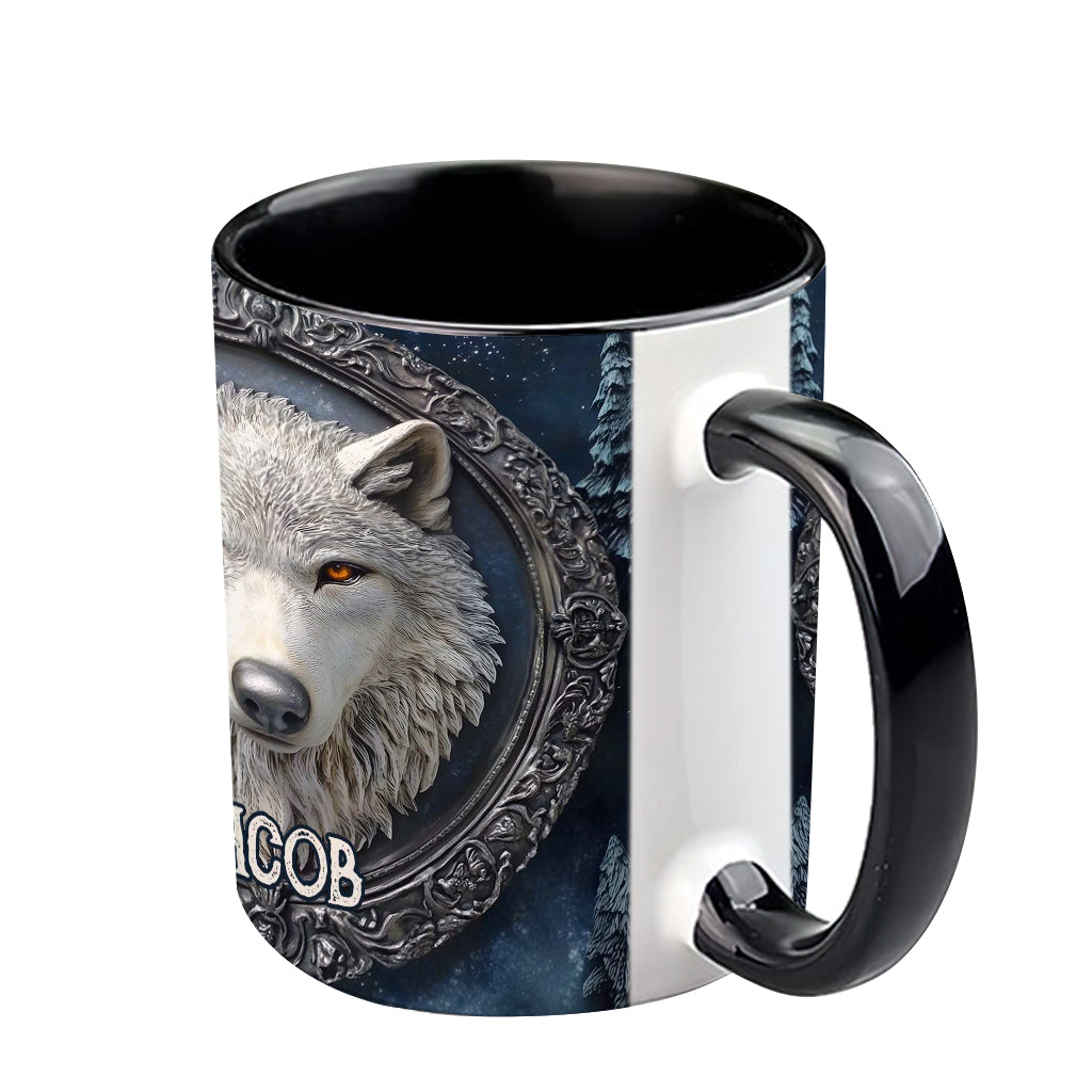 Mug personnalisé Loup Fort - Mug à motif loup