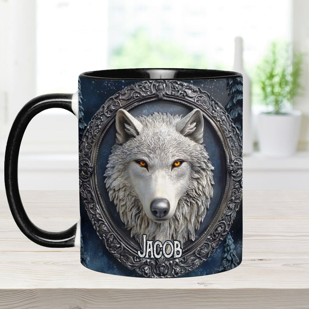 Mug personnalisé Loup Fort - Mug à motif loup