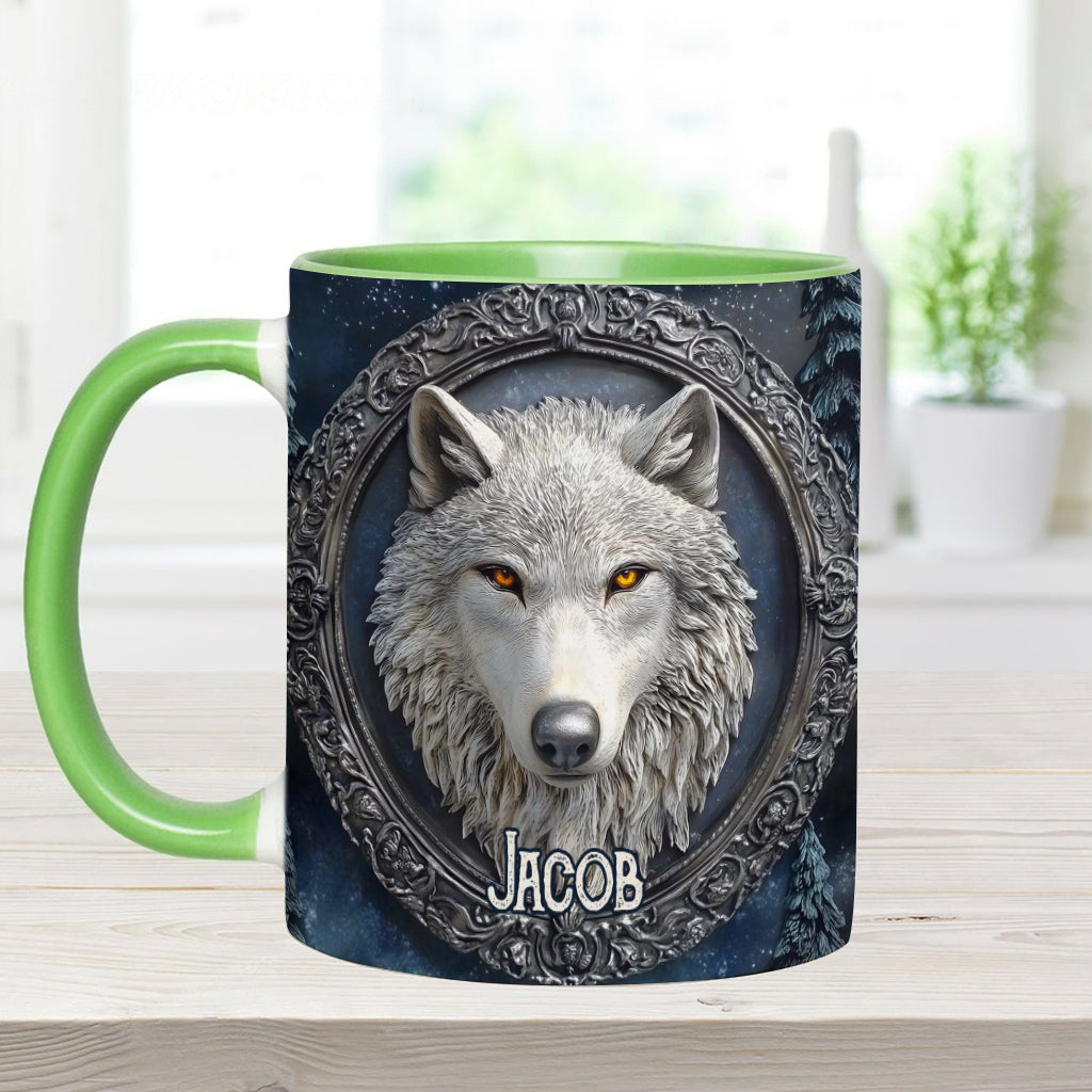 Mug personnalisé Loup Fort - Mug à motif loup