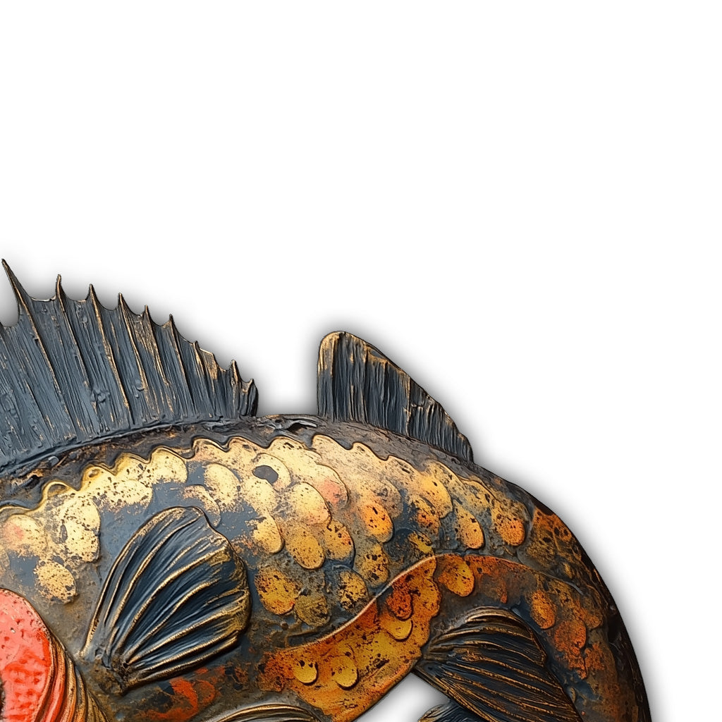 Rustic Vintage Fish - Personalized Fishing Cut Metal Sign