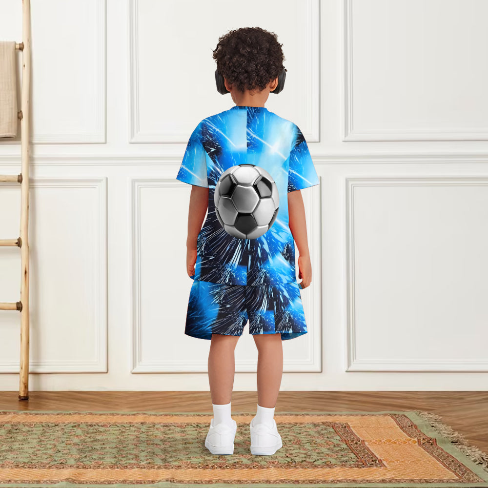 Alphabet du foot stylé - T-shirt et short de foot personnalisés pour enfant