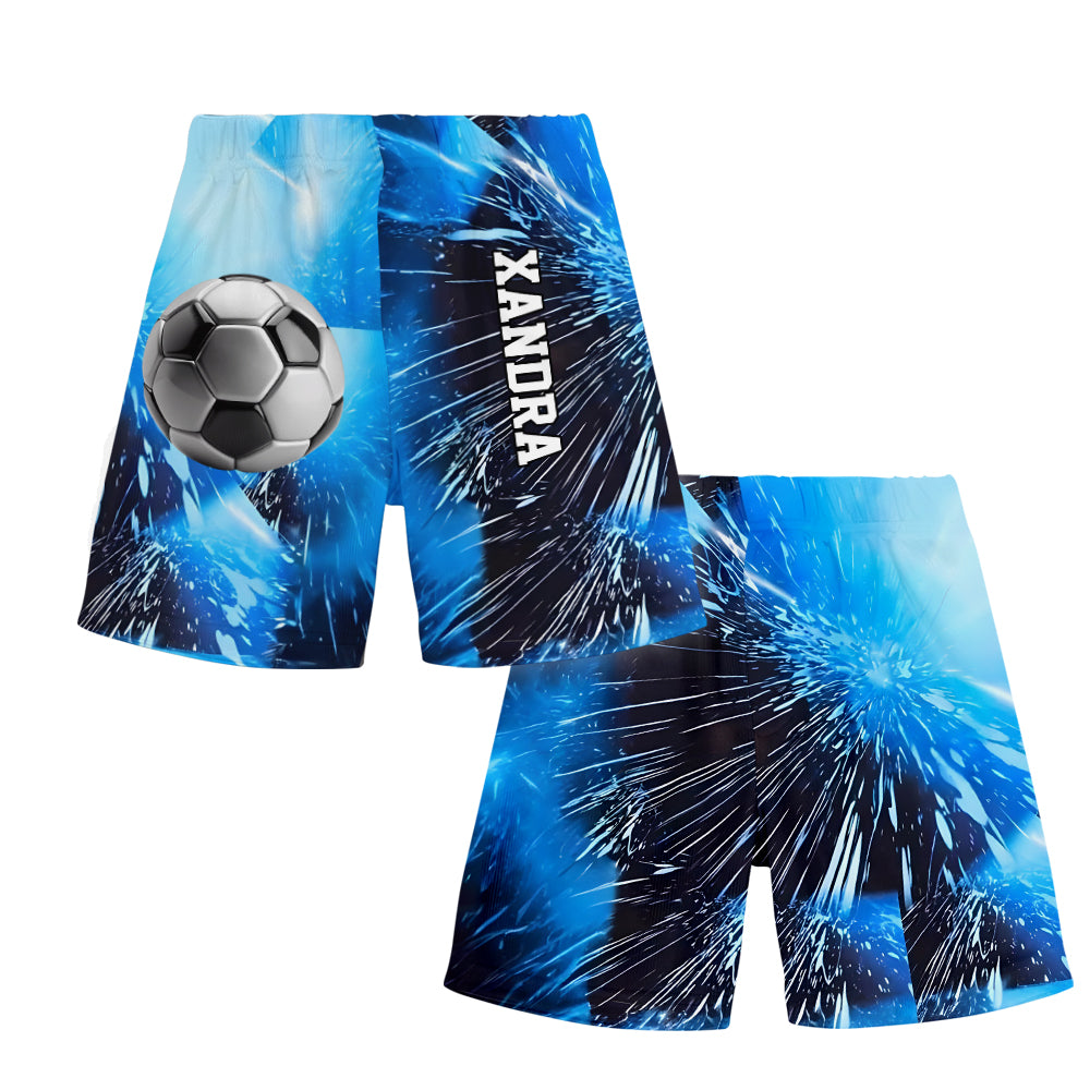 Alphabet du foot stylé - T-shirt et short de foot personnalisés pour enfant